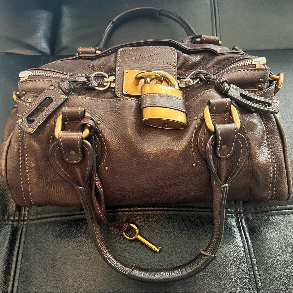 Authentic Chloe Paddington Brown Leather Bag